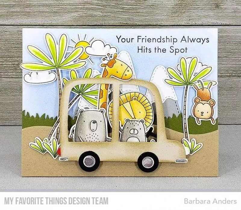 Sweet SafariClear Stamps My Favorite Things 1