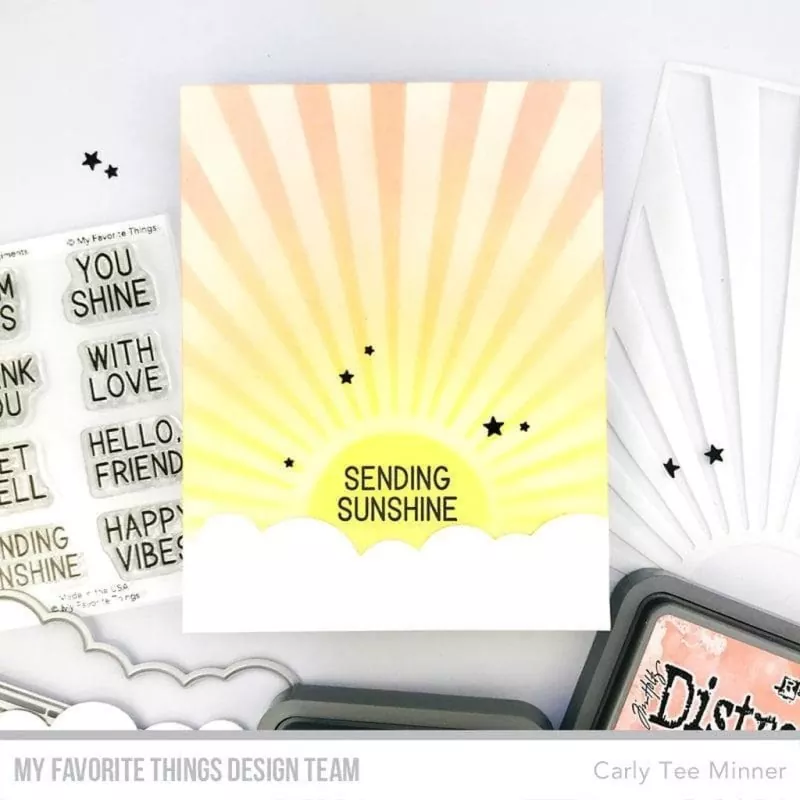 Sunny Rays Sentiments Stempel My Favorite Things Projekt 1