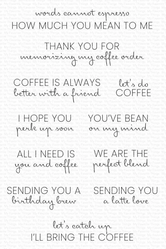 Coffee Order Stempel My Favorite Things