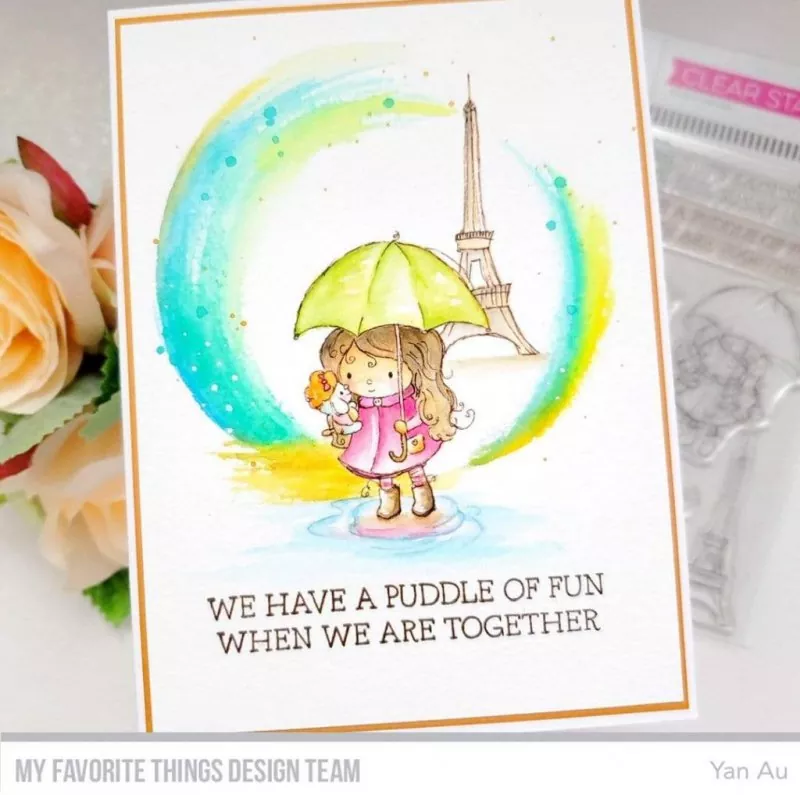 Rainy Day Friends Clear Stamps My Favorite Things Rachel Anne Miller 1