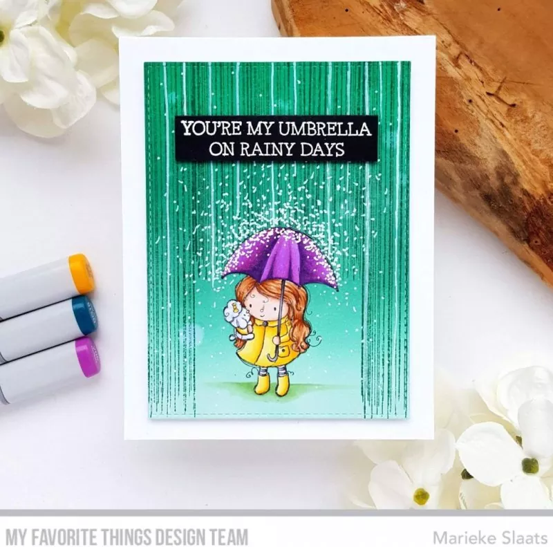 Rainy Day Friends Clear Stamps My Favorite Things Rachel Anne Miller 1