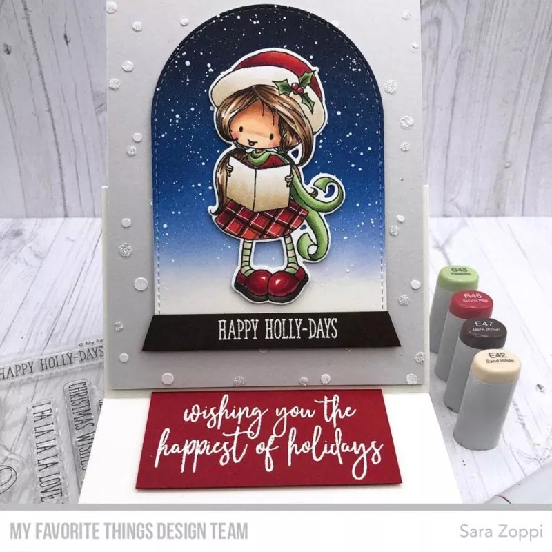 Happy Holly-days Clear Stamps Stempel My Favorite Things Projekt 1