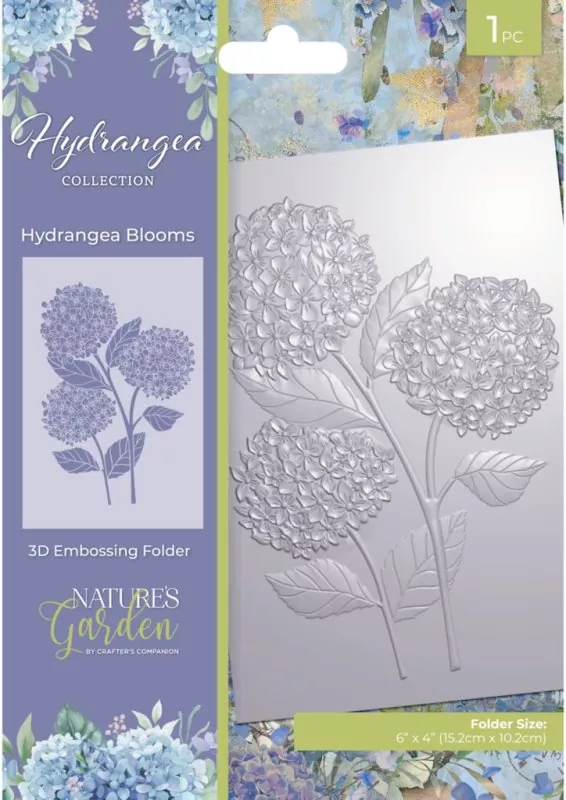 Hydrangea Hydrangea Blooms 3D prägeschablone crafters companion