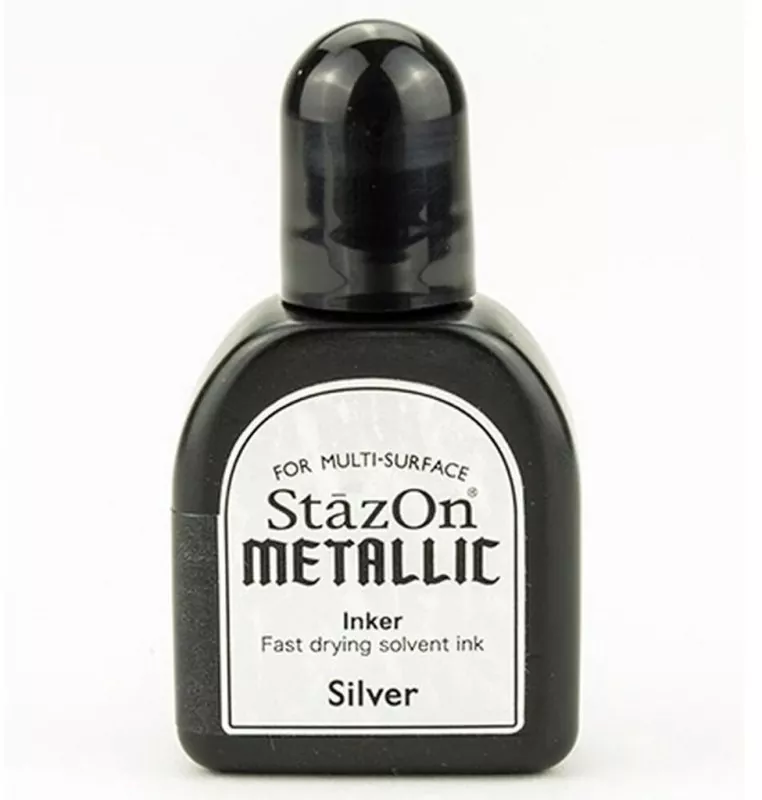StazOn Metallic Inker Silver Tsukineko