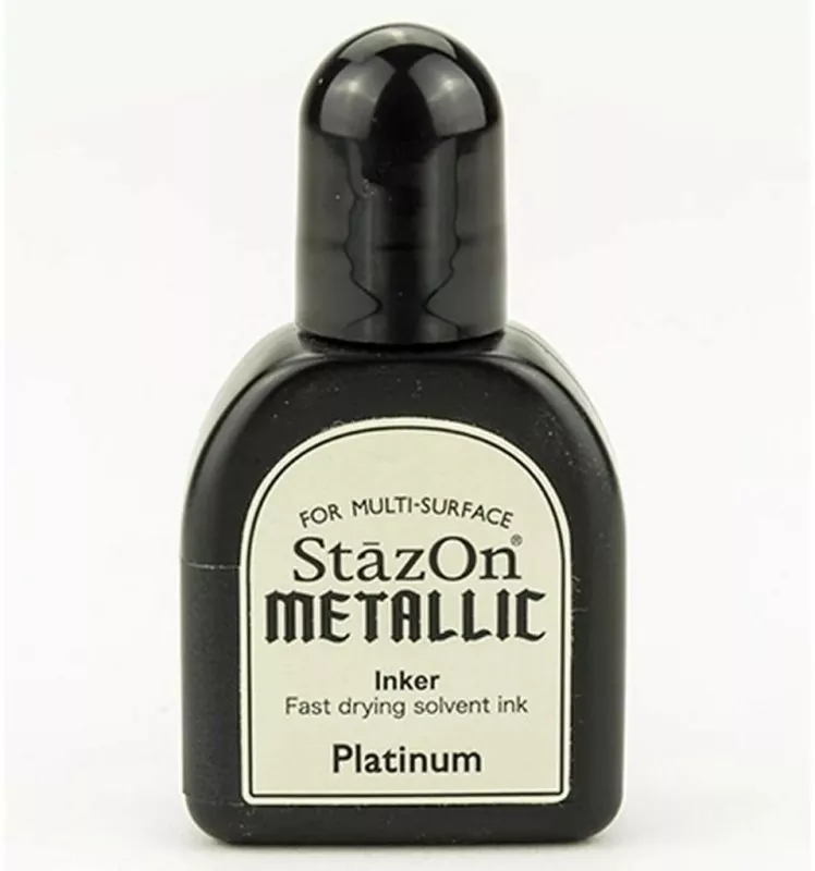 StazOn Metallic Inker Platinum Tsukineko