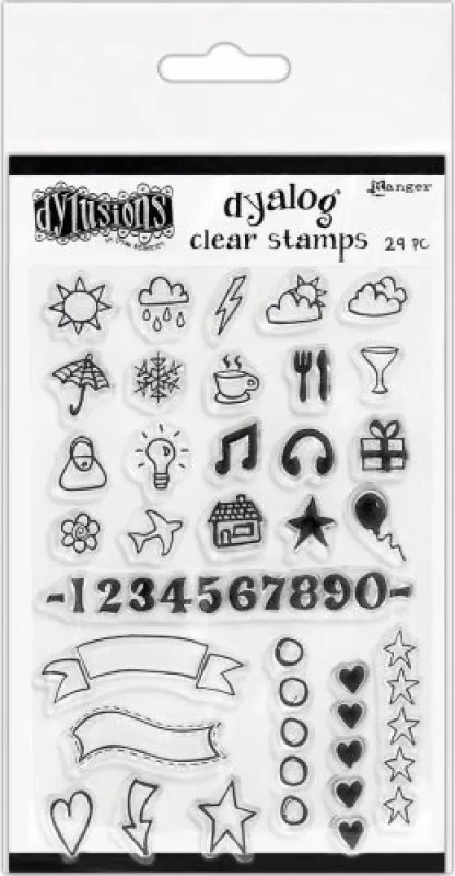 Ranger Dylusions Clear Stamps The full Package
