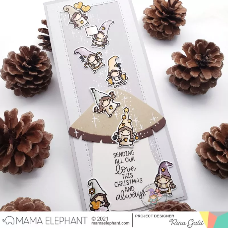 Little Girl Gnome Agenda Clear Stamps Mama Elephant 1