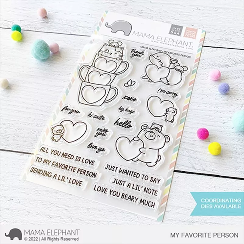 My Favorite Person Clear Stamps Stempel Mama Elephant