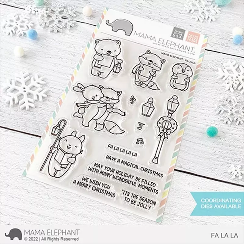 Fa La La Clear Stamps Stempel Mama Elephant