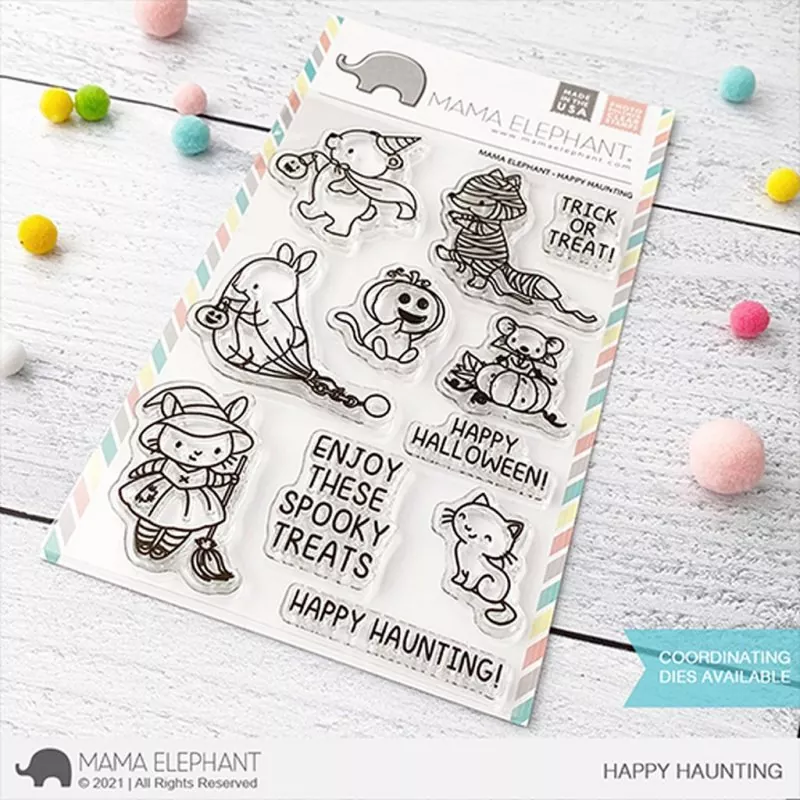 Happy Haunting Clear Stamps Mama Elephant