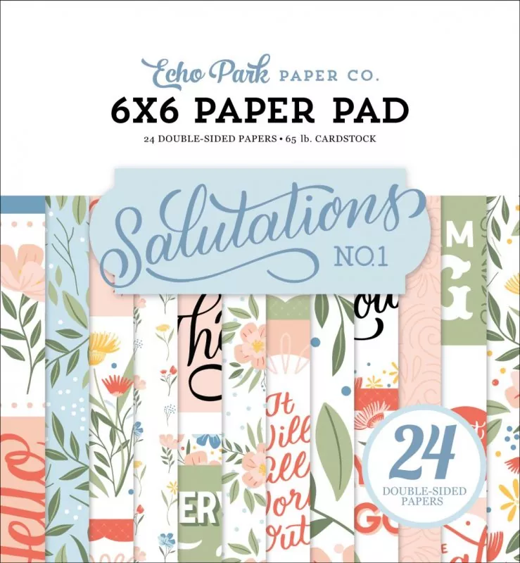echo park Salutations No. 1 6x6 inch paper pad