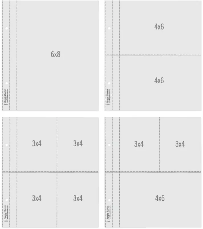 simple stories Sn@p! Flipbook Page Refills Multi 6"x8"