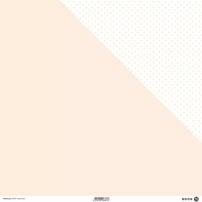 modascrap doppelseitiges Designpapier Pastel Blush