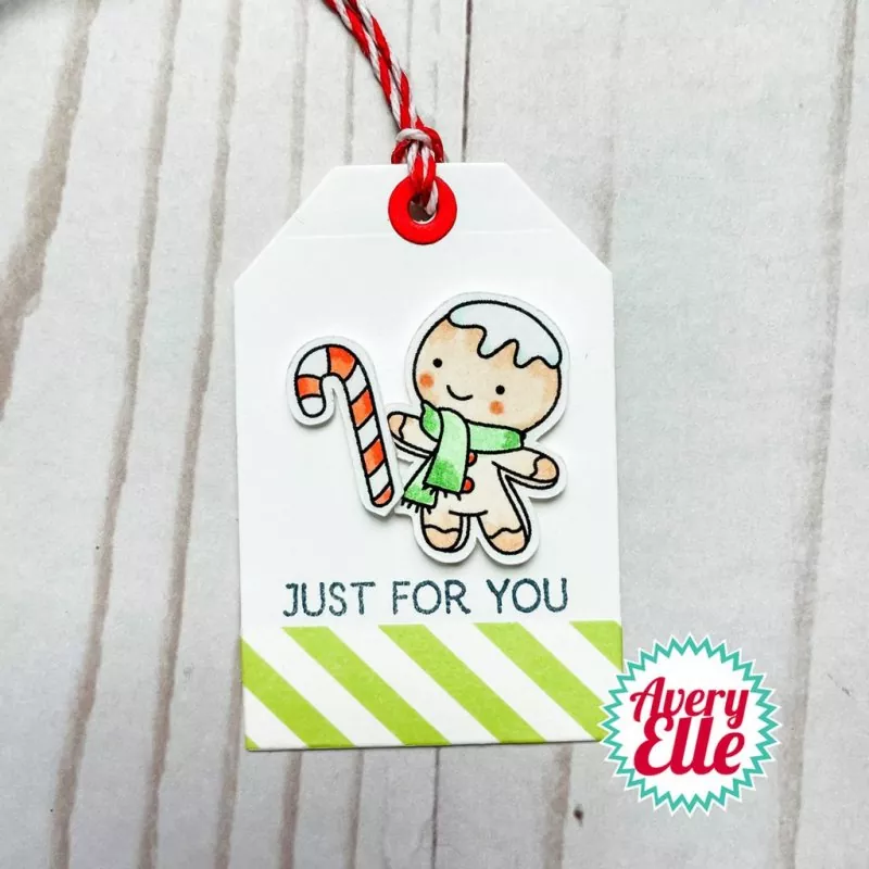 Santa Tags avery elle clear stamps 3