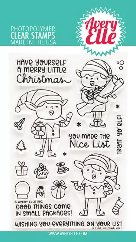 Nice List avery elle clear stamps
