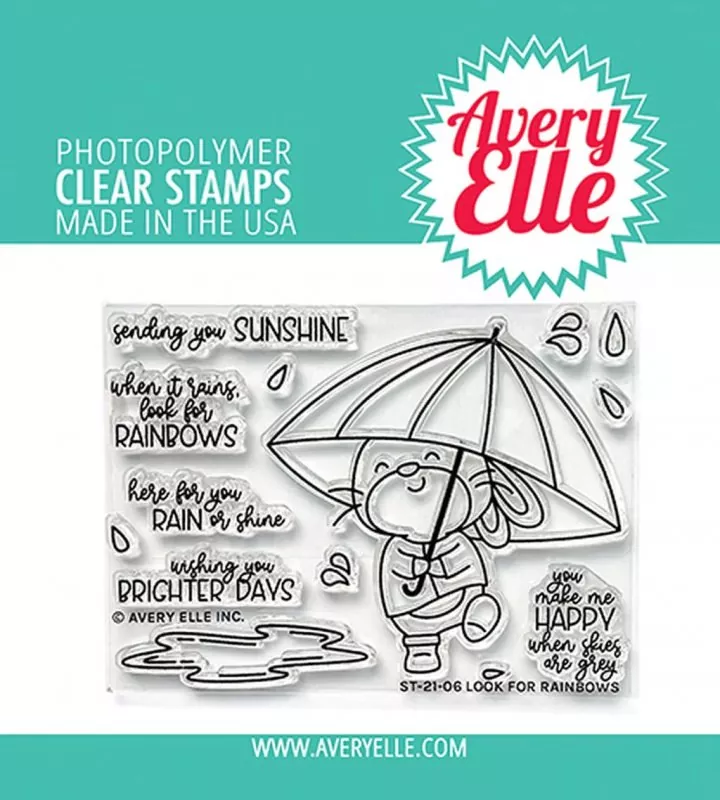 Look For Rainbows avery elle clear stamps