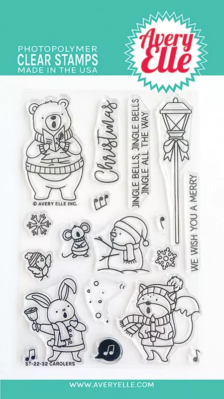 Carolers avery elle clear stamps