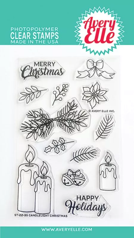 Candlelight Christmas avery elle clear stamps