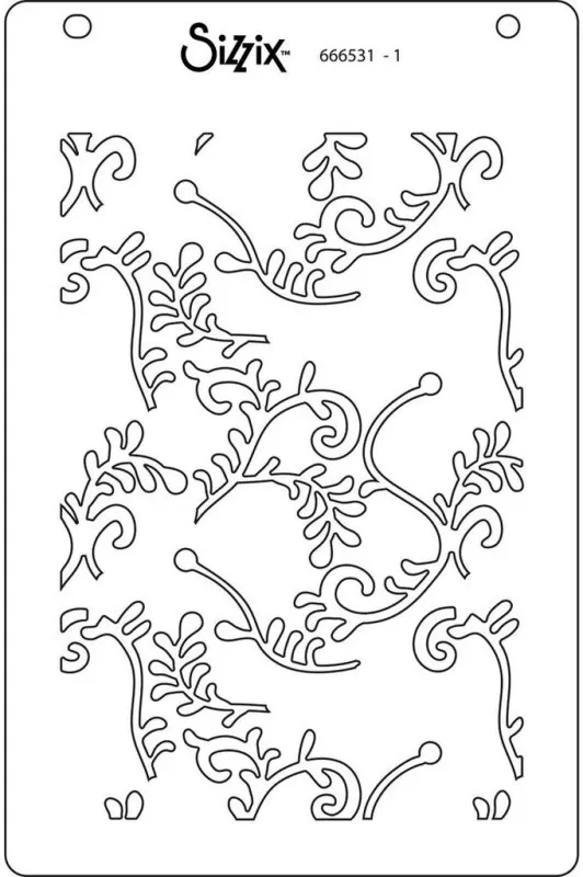 Lacey Layered Stencils Schablonen Sizzix 1