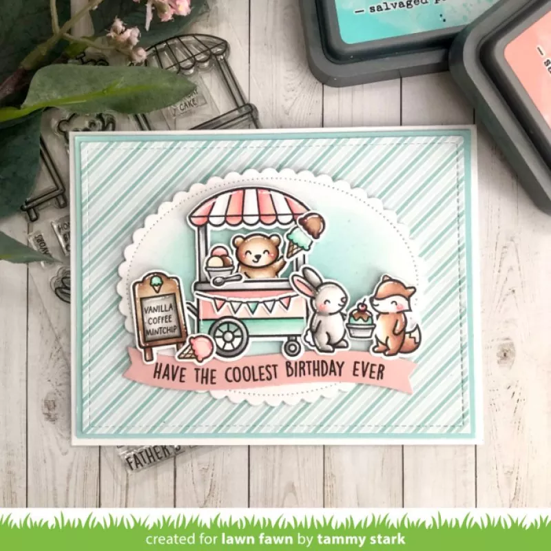Treat Cart Clear Stamps Lawn Fawn 7