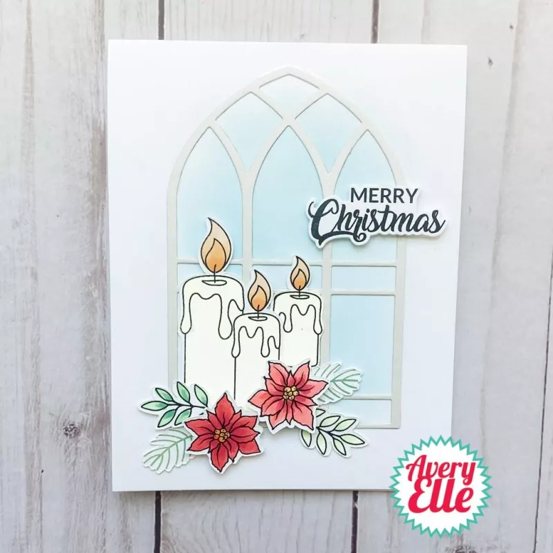 Candlelight Christmas avery elle clear stamps 2