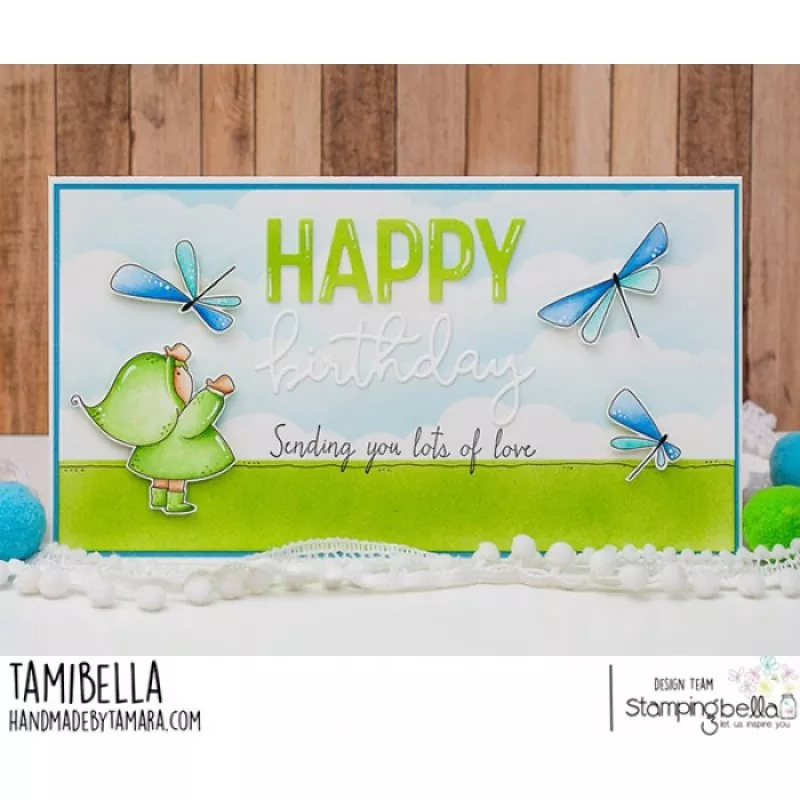 Stampingbella Bundle Girl with Dragonflies Gummistempel 2