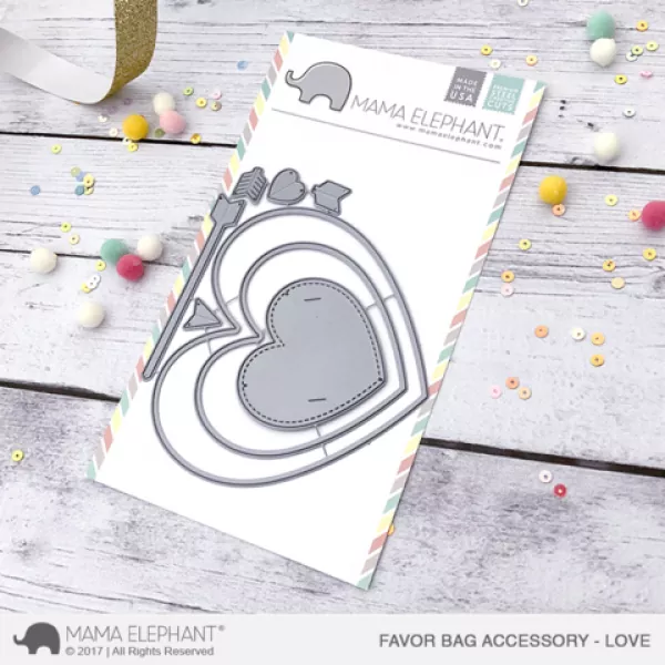 cc 193 mama elephant creative cuts favor bag accessory love