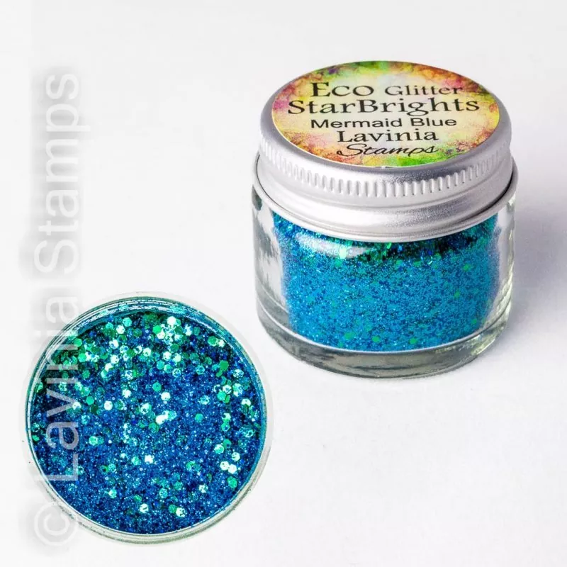 Mermaid Blue Eco Glitter Star Brights Lavinia