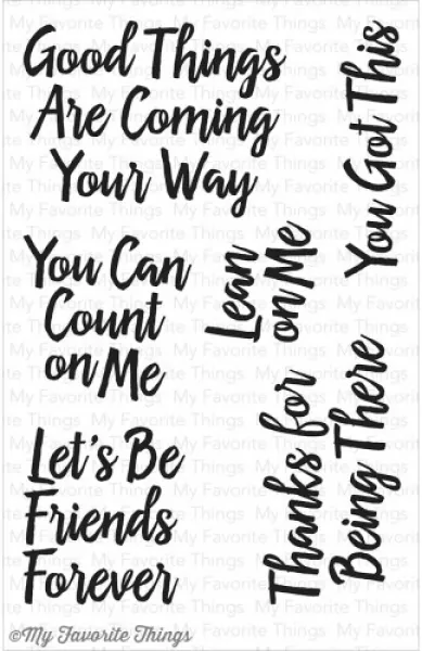 cs 77 encouriging words clear stamps mft
