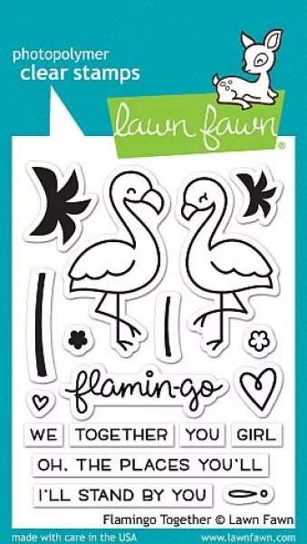 flamingo together stamps lawn fawn
