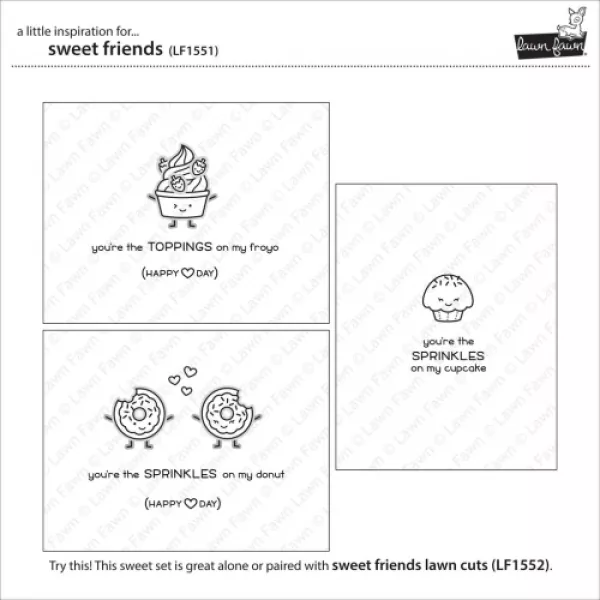 lf1551 lawn fawn clear stamps sweet friends example