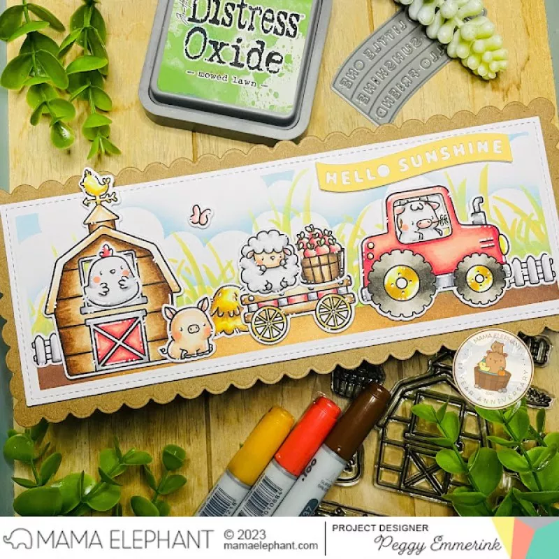 Little Agenda Farm Clear Stamps Mama Elephant 2