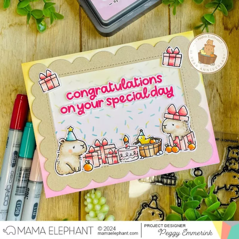 A Capybara Party Clear Stamps Mama Elephant 1