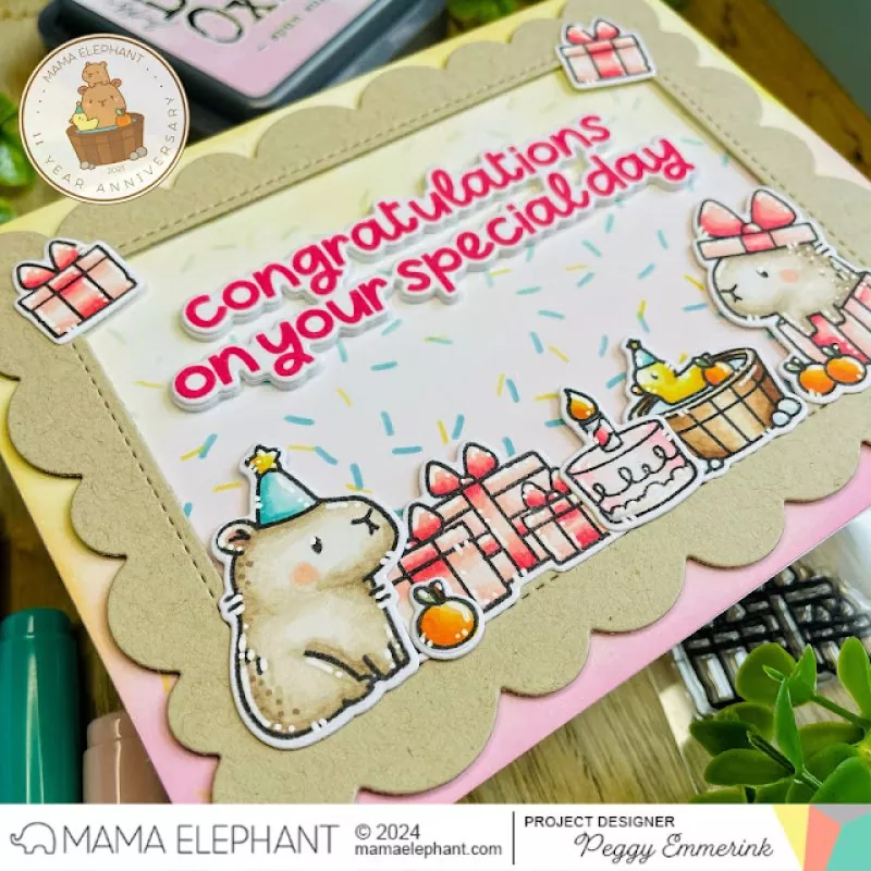 A Capybara Party Clear Stamps Mama Elephant 2