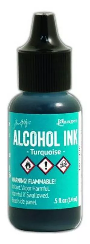 ranger alcohol ink 15 ml turquoise tal52616 tim holtz
