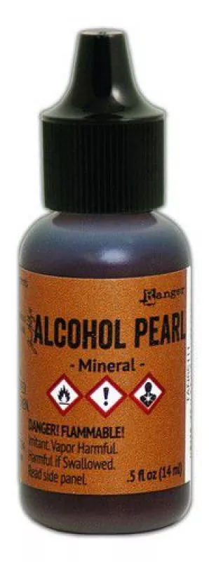 ranger alcohol ink pearl 15 ml mineral tan65111 tim holtz
