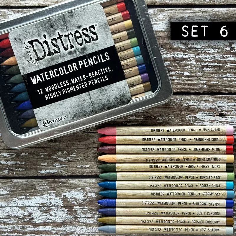 tim holtz distress watercolor pencils Set 6 ranger 2