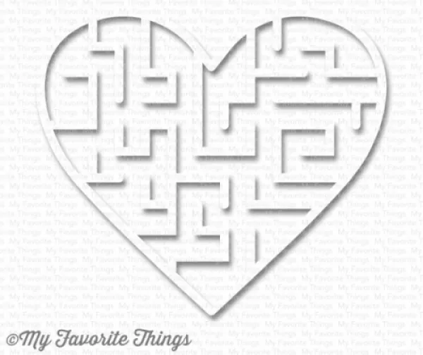 supply3023 my favorite things heart maze shapes white