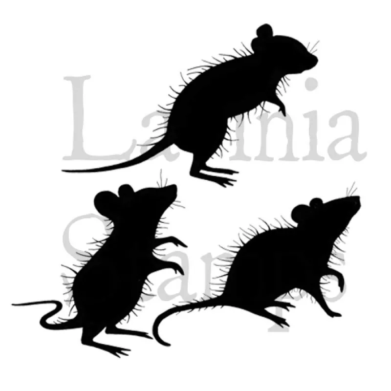 Three Woodland Mice Clear Stamps Lavinia