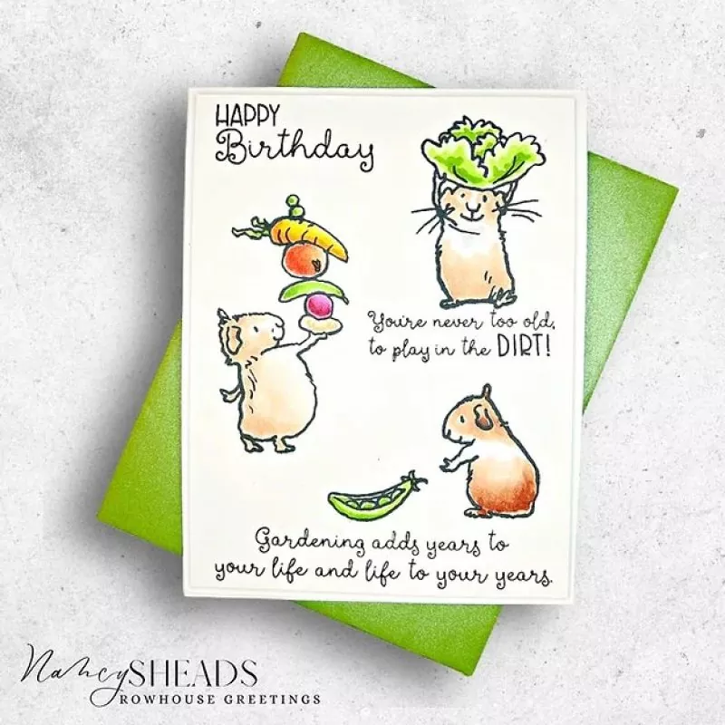 Veggie Stack Clear Stamps Colorado Craft Company by Anita Jeram 3