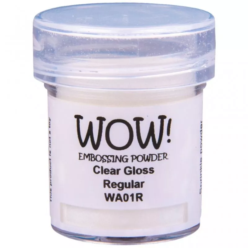 wow embossing pulver clear gloss regular embossingpowder