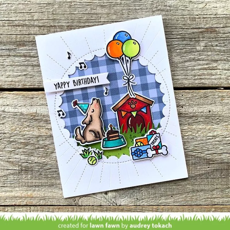 Yappy Birthday Clear Stamps Lawn Fawn 4