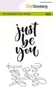 Handletter - Just be you - Stempel