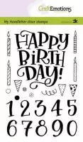Happy Birthday & Numbers - Carla Creaties - Clear Stamps - CraftEmotions