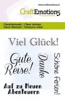 Text Gute Reise (DE) - Clear Stamps - CraftEmotions