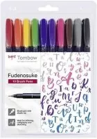 Tombow® Fudenosuke - Brush Pen - Color 10er-Set