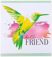Hummingbird - Layered Stencils - Sizzix