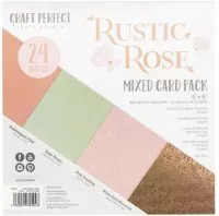 Craft Perfect - Rustic Rose - 6"x6" Mixed Card Pack - Tonic Studios