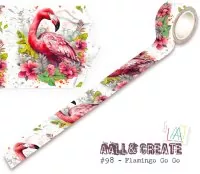 Flamingo Go Go - Washi Tape - AALL & Create - #98