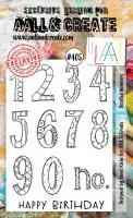 AALL & Create - Doodled Numbers - Clear Stamps #405